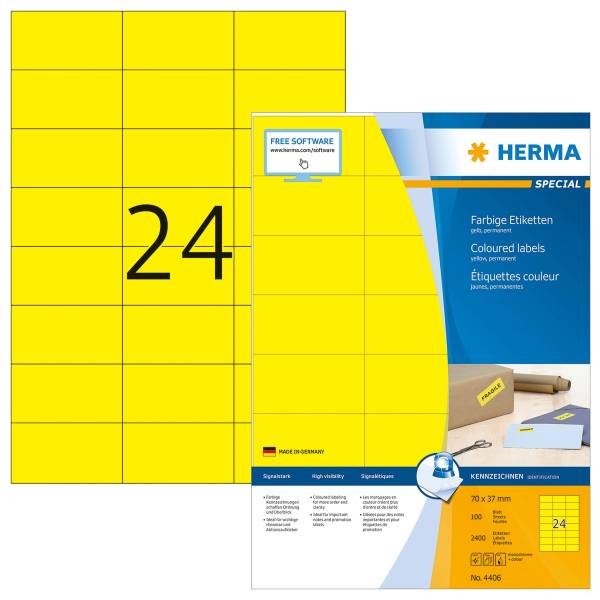 HERMA Universaletiketten 70x37 ge 4406 SuperPrint