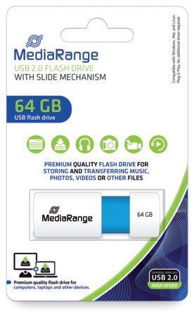 MEDIARANGE USB Stick 2.0 64GB hellblau MR974