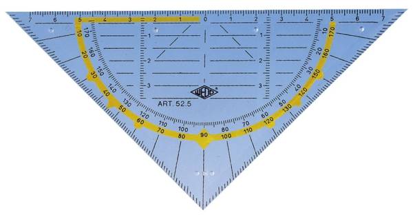 WEDO Geometriedreieck 16cm 0525 ohne Griff m. Facett