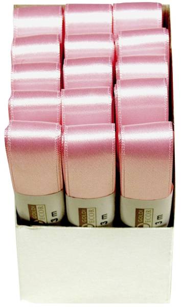 GOLDINA Doppelsatinband 25mmx3m rosa 1172025211503