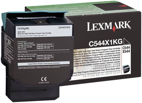LEXMARK Lasertoner Return XHY schwarz C544X1KG