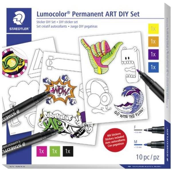 STAEDTLER Folienstifte 8ST Lumocolor DIY-Set 31 SET2 sortiert