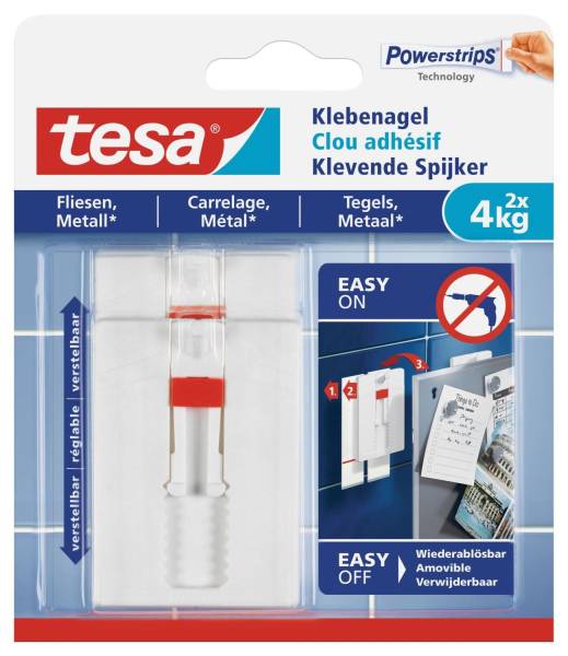 TESA Bildernagel 4000g weiß 77767-00000-00 2ST verst.