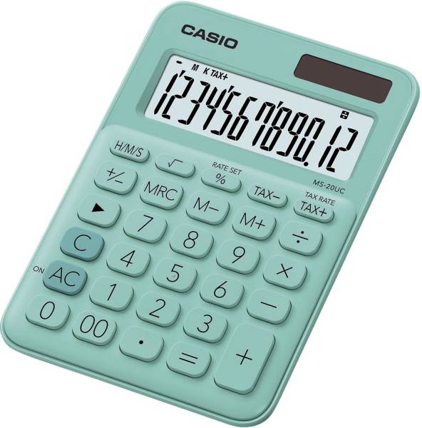CASIO Tischrechner 12-stellig grün MS-20UC-GN