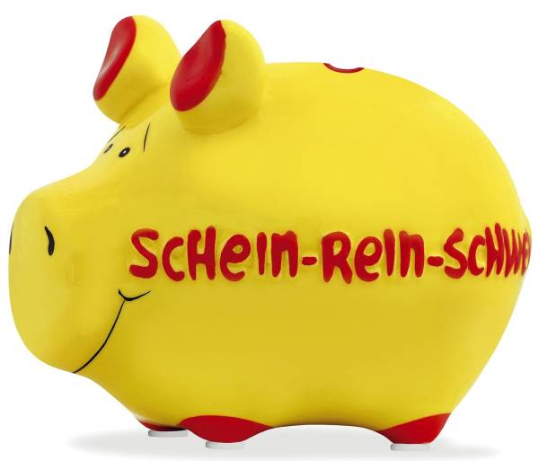 KCG Spardose Schwein klein gelb 100484/10027111 Schein-rein-Schwein