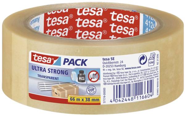 TESA Packband 38mmx66m transparent 57174