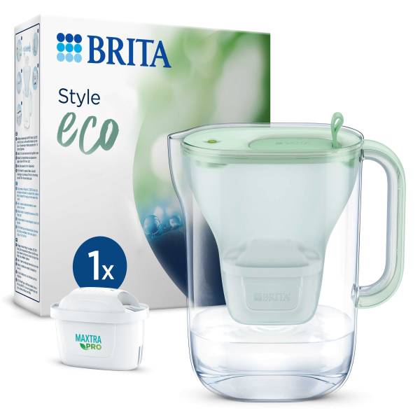 BRITA Wasser-Filterpatrone Kanne 2,4l hellgrün 1052237/128012 Style eco inkl MX P