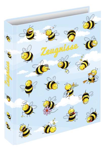 RNK Zeugnisringbuch A4 Crazy Bees 46495 4Ringe