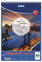 STYLEX Collegeblock A4 80BL liniert 43875 Spirale oben