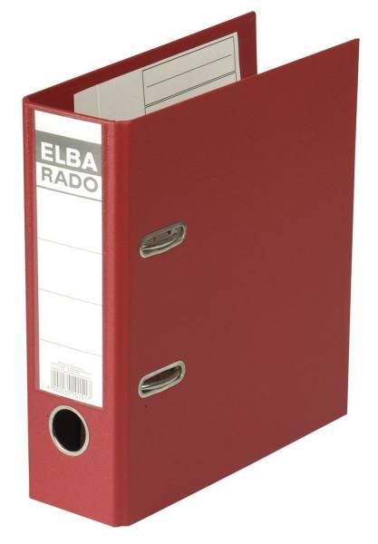 ELBA Ordner A5 hoch 75mm rot 100022640