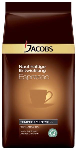 JACOBS Kaffee Espresso ganze Bohne 1000 g 547394/4031705