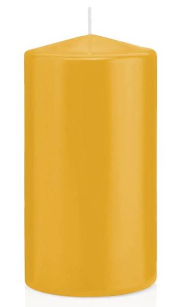 Stumpenkerze gelb 18323.015 150x80mm