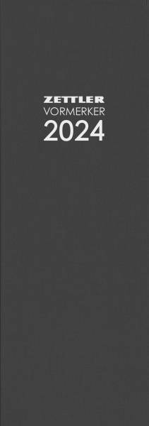ZETTLER Pultkalender 10,5x29,5cm 1T 1S 660125/808-0021 hoch grau/blau
