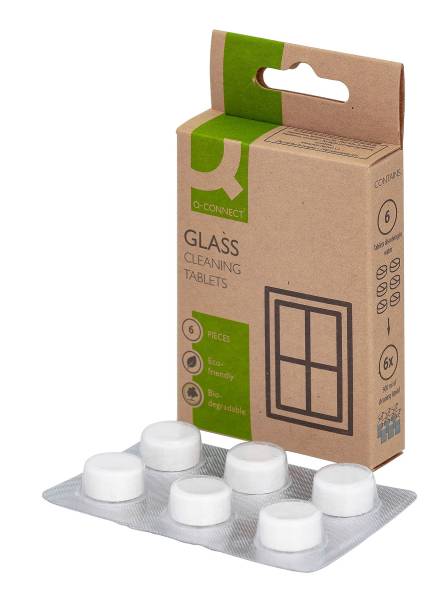 Q-CONNECT Glasreiniger Nachfüllpackung mit 6 Tabs KF16657