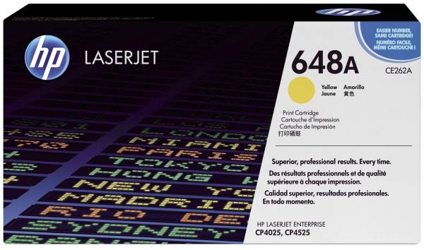 HP Lasertoner Nr. 648A yellow CE262A