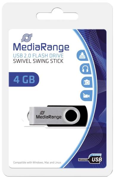 MEDIARANGE USB Stick 2.0 4GB high speed MR907