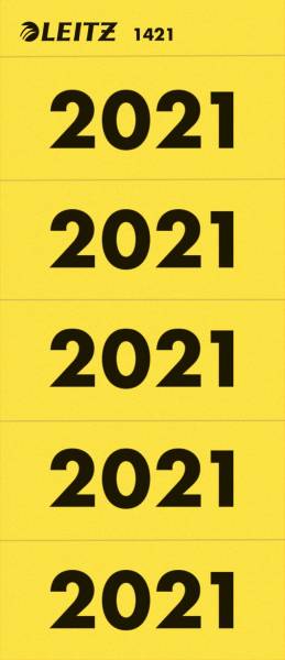LEITZ Inhaltsschildchen 2021 100ST gelb 1421-00-15