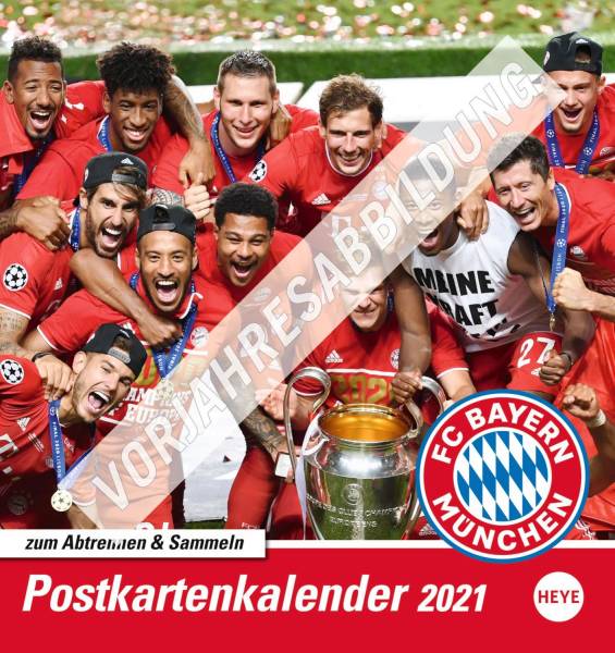 HEYE Postkartenkalender 16x17cm 21043 Bayern München