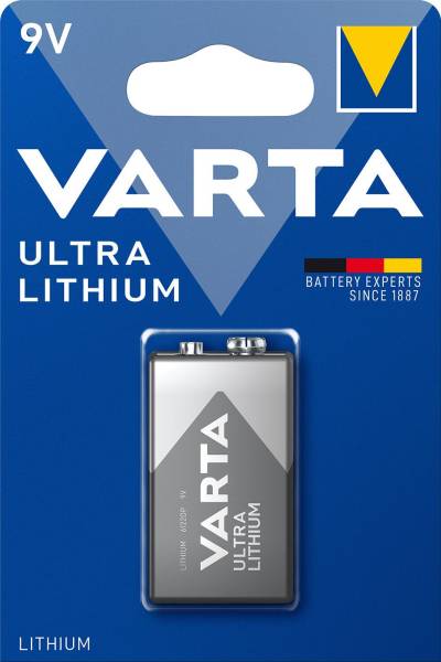 VARTA Batterie 9V 1ST 6122 301 401 Lithium