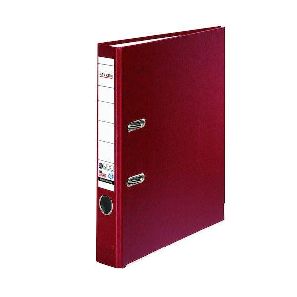 FALKEN Ordner Papier A4 5cm bordeaux 11286382 Recycolor