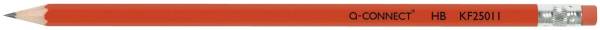 Q-CONNECT Bleistift HB rot mit Radierer KF25011