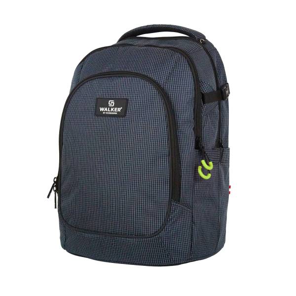 WALKER CAMPUS EVO 2.0 Schulrucksack grid navy 42122-358 30L