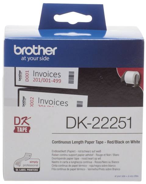 BROTHER Thermoetiketten 62mmx15,24m weiß DK22251