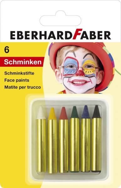 EBERHARD FABER Schminkstift 6ST kurz sortiert 579106