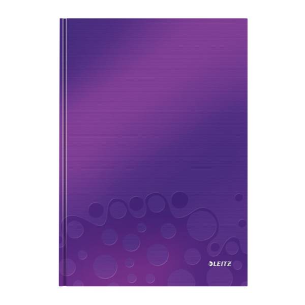 LEITZ Notizbuch A4 WOW lin. violett 4625-10-62 metallic