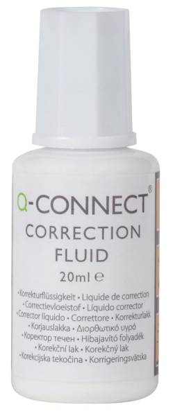 Q-CONNECT Korrekturflüssigkeit 20ml weiß KF10507 D