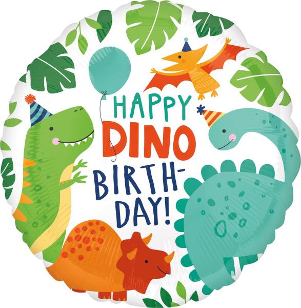 AMSCAN Folienballon Dinosaurier Happy Birthday 4066701
