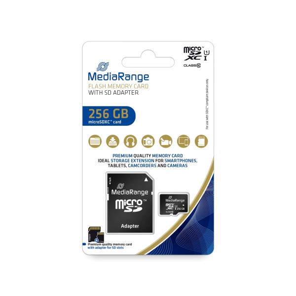 MEDIARANGE Speicherkarte MicroSDXC schwarz MR946 256GB