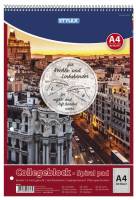 STYLEX Collegeblock A4 80BL kariert 43876 Spirale oben