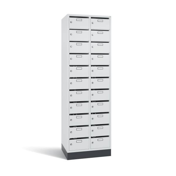 CP Fächerschrank S10007 hellgrau 8170-211/RAL7035