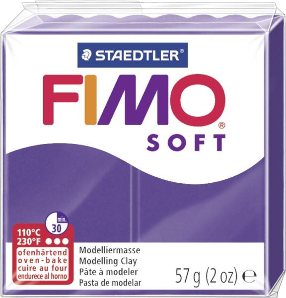 STAEDTLER Modelliermasse Fimo pflaume 8020-63 Soft 56g