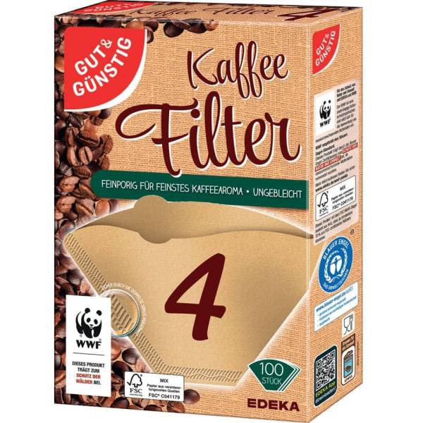 GUT & GÜNSTIG Kaffeefilter 120ST braun 6728852002
