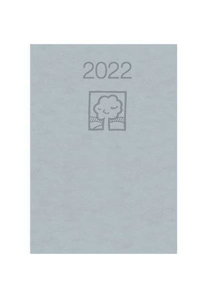 ZETTLER Buchkalender 14,5x21cm grau 660134/876-0703 1Tag1Seite