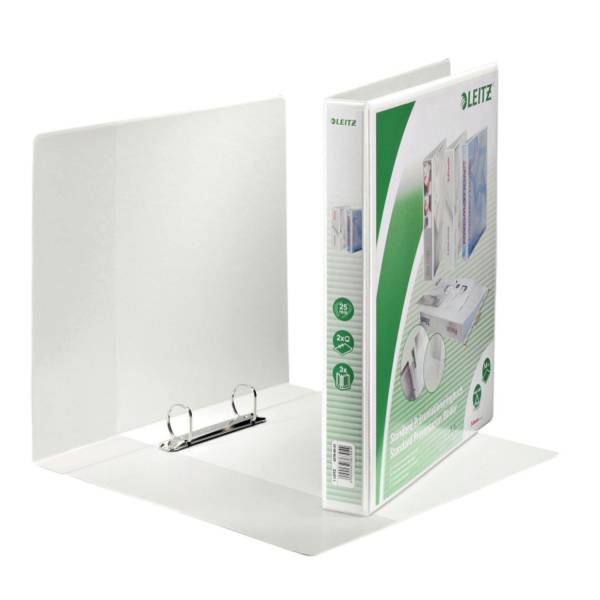 LEITZ Präsentationsringbuch A4 weiß 42790001 25mm 2Ringe