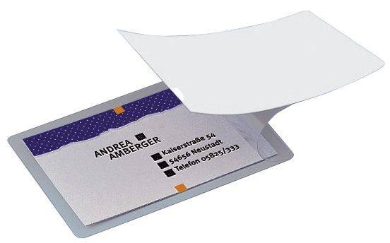 SIGEL Kalt-Laminierfolie f. Karten 100 Stück VZ215 bis Kartenformat 85x55mm