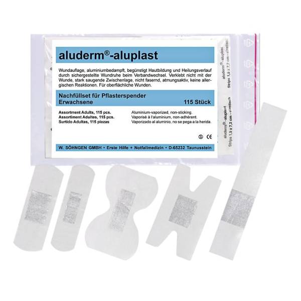 ALUDERM+SILBER Nachfüllset für Pflasterspender aluderm 1009916