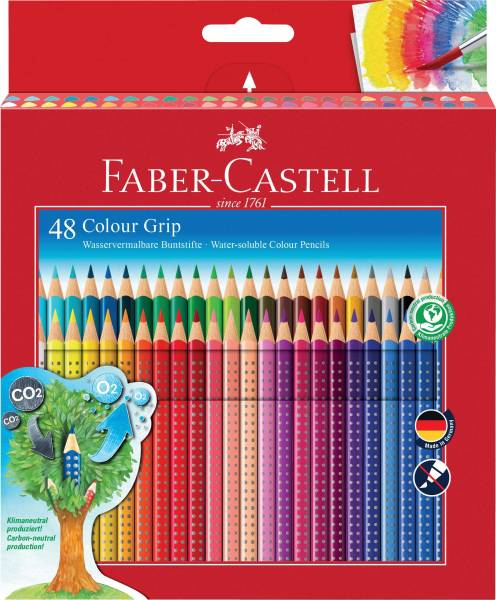 FABER CASTELL Farbstiftetui Colour Grip 48ST 112449 Ka-Et