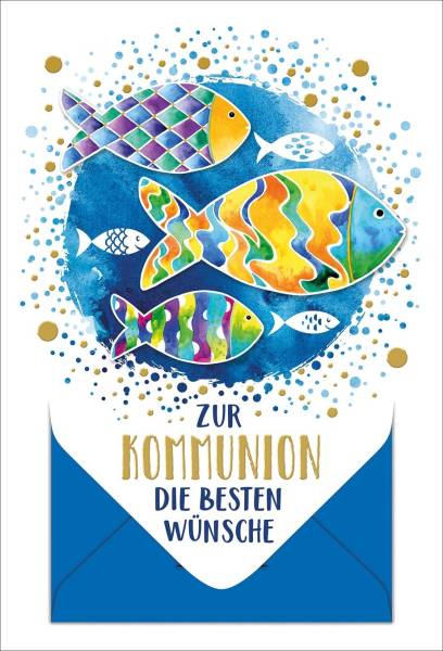 Kommunionskarte Geldschein 121297 Bild