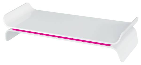 LEITZ Bildschirmträger Ergo WOW weiß/pink 6504-00-23 höhenverstellbar