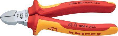 KNIPEX Seitenschneider 16cm rot/gelb 7006160/0302199