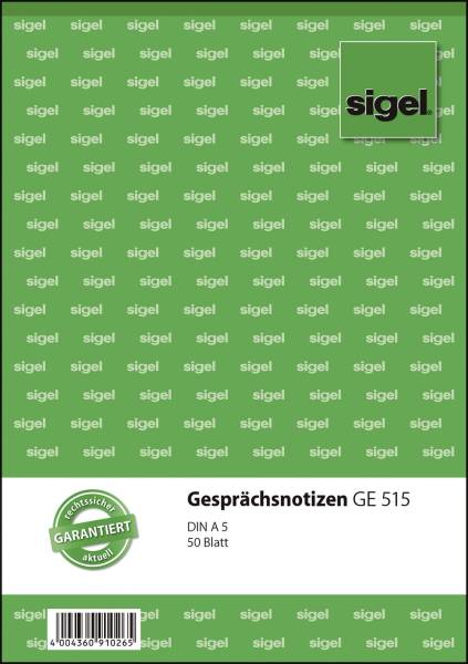 SIGEL Gesprächsnotiz A5 50BL GE515