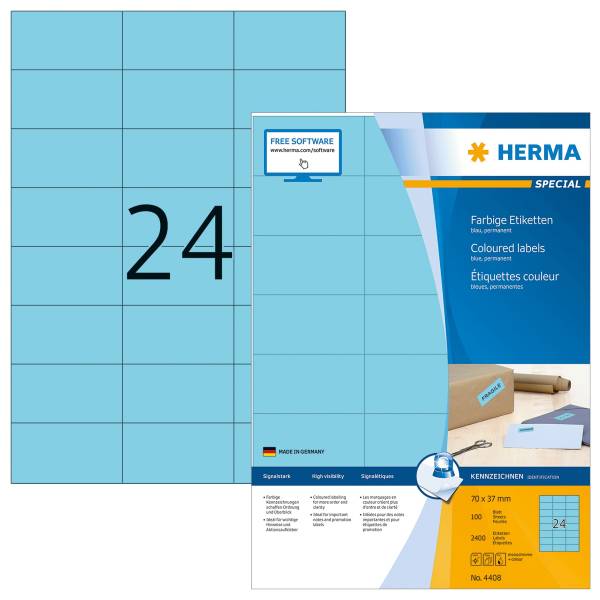 HERMA Universaletiketten 70x37 bl 4408 SuperPrint