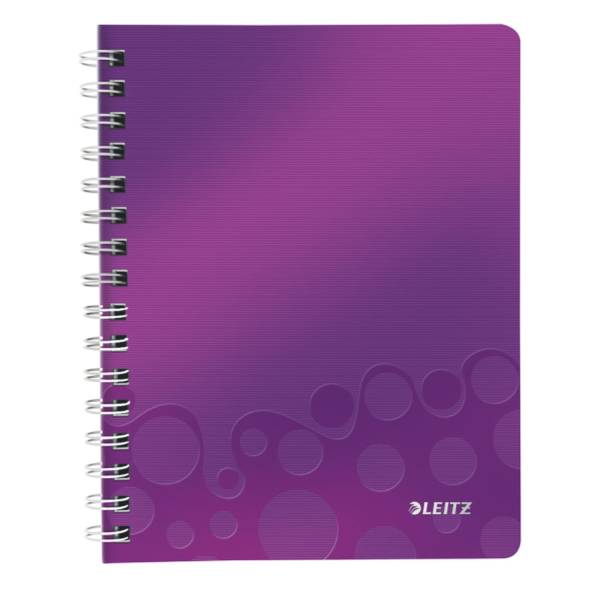 LEITZ Collegeblock A5 Wow violett me 4639-00-62 80Bl lin.