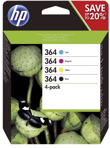 HP Value Pack Nr. 364 sw,c,m,y N9J73AE