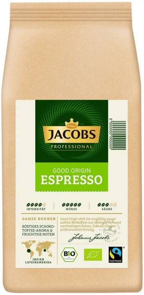 JACOBS Kaffee Good Origin Espresso 1000g Bohne 4056106