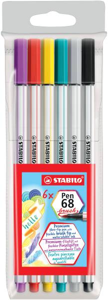 STABILO Faserschreiberetui 6ST Pen 68 Brush 568/06-11